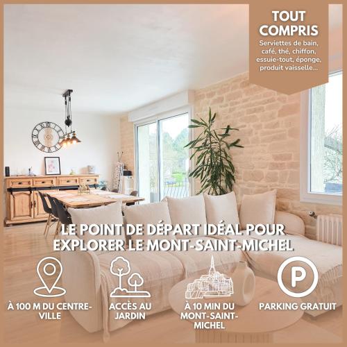 Aux Berges Du Mont - 10 min Mont-Saint-Michel, Jardin & Parking