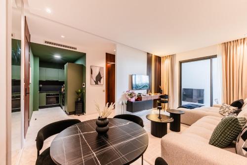 Kuchyň nebo kuchyňský kout v ubytování New Architect & Design Studio - CFC & Maarif