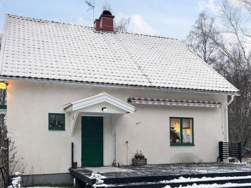 Bygningen som feriehuset ligger i