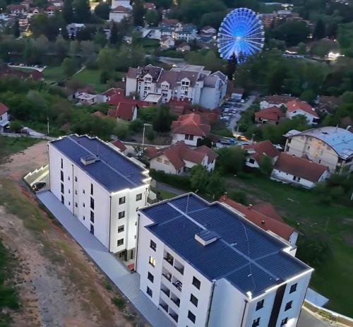 Het gebouw waarin het appartement zich bevindt