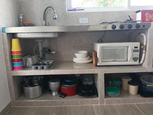 Køkken eller tekøkken på Casa campestre con piscina privada cerca de Villeta