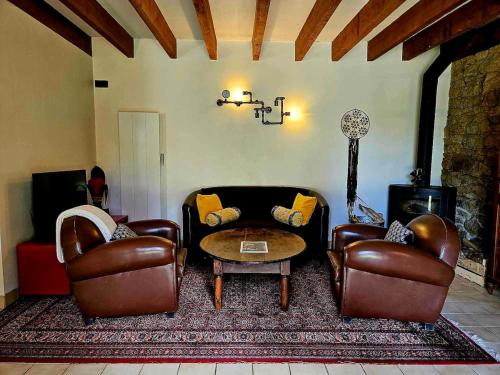 Een zitgedeelte bij Gîte Cosy Cool