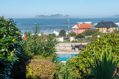 Apartamento Las Luces en Baiona amplio y luminoso con vistas a las Islas Cíes