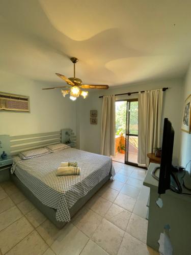 En eller flere senge i et værelse på Habitación en Condominio Terrazas del Sol