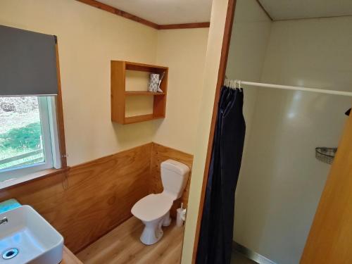 Et badeværelse på The Sandcastle