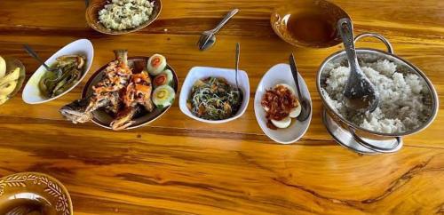 Jídlo v prázdninového domu nebo okolí