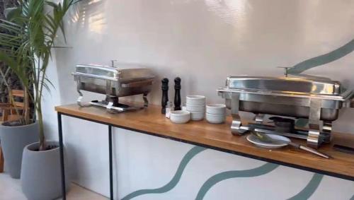 Kuchyň nebo kuchyňský kout v ubytování Homero duplex