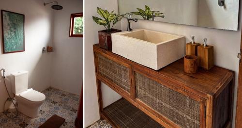 Et badeværelse på The Ohm At Thomas Beach