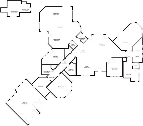 un plan d'étage d'une maison dans l'établissement AUTHENTIC SANTA FE STYLE VILLA WITH PANORAMIC VIEWS, à Gold Canyon