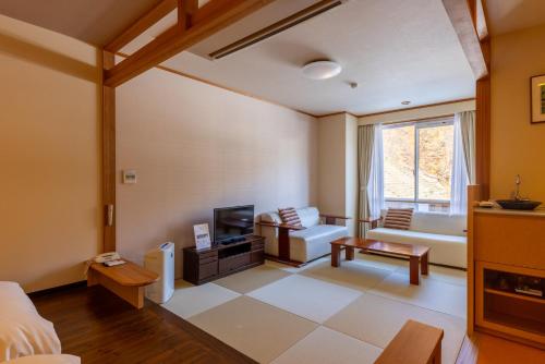 Et opholdsområde på Nozawa Grand Hotel