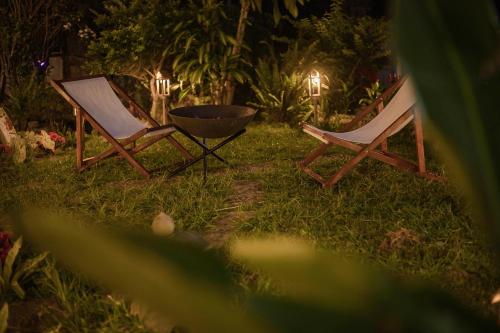 En have udenfor Villa Sân Vườn Nam Hồ