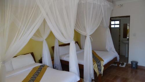 Giường trong phòng chung tại Storms Resort & Campsite