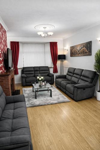 Posezení v ubytování Niceclean Great Location full house to yourself