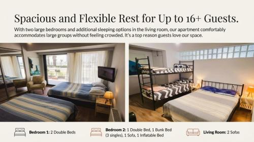 Postel nebo postele na pokoji v ubytování Elegant & Cozy Retreat Home, City Center Gem by the Seaside, Steps from the Tram