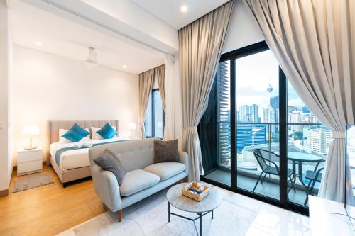 Posezení v ubytování Harmony Luxury Suites At Lucentia Bukit Bintang City Center