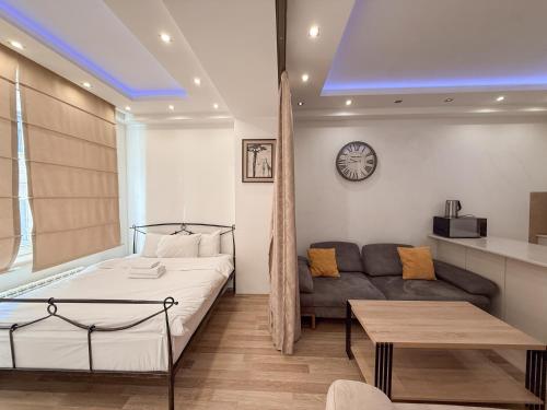 Postel nebo postele na pokoji v ubytování Super Luxury Apartments