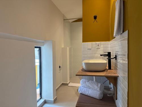 Et badeværelse på Hotel B&B Nativo Peñón