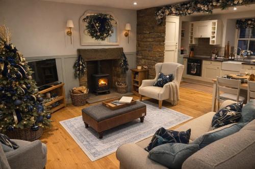 Køkken eller tekøkken på Kingfisher Cottage at Aysgarth Falls