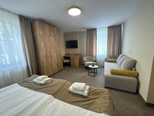 Postel nebo postele na pokoji v ubytování Alen Mak