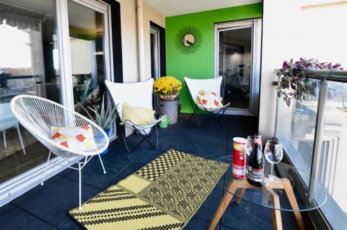 Chambre spacieuse et calme, chez Citizen Q