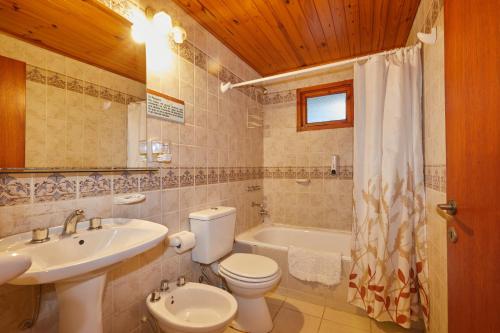 Phòng tắm tại Melewe moquehue