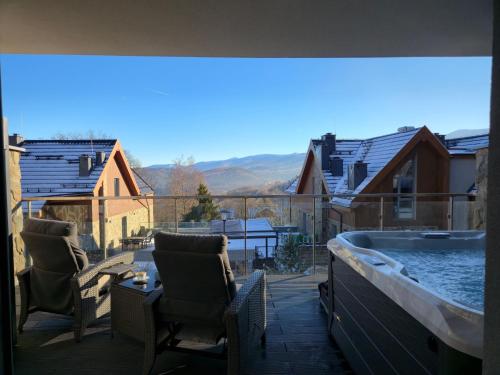 Kras Resort - Apartament Siesta 102D z Jacuzzi i Widokiem na Góry
