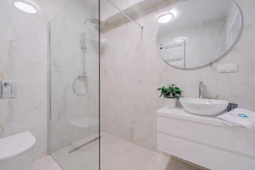 Phòng tắm tại Beskid Marina Apartment