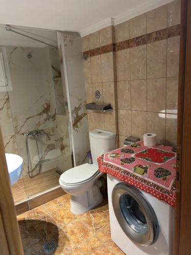 Et badeværelse på Cozy flat in Kilkis