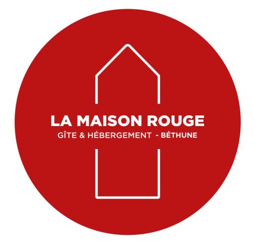Et logo, certifikat, skilt eller en pris der bliver vist frem på Gîte la Maison Rouge Béthune