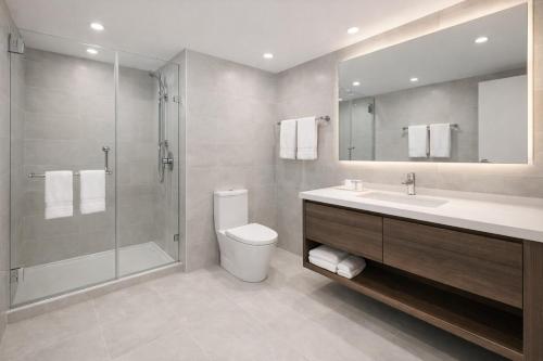 Koupelna v ubytování Delphine B&B