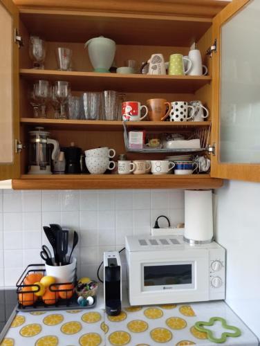 Køkken eller tekøkken på Nataliya's Nafplio apartment