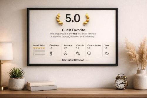 Et logo, certifikat, skilt eller en pris der bliver vist frem på Brick City Loft