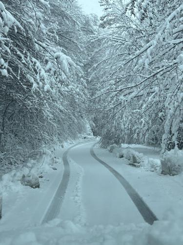 Casuta de la Munte in de winter