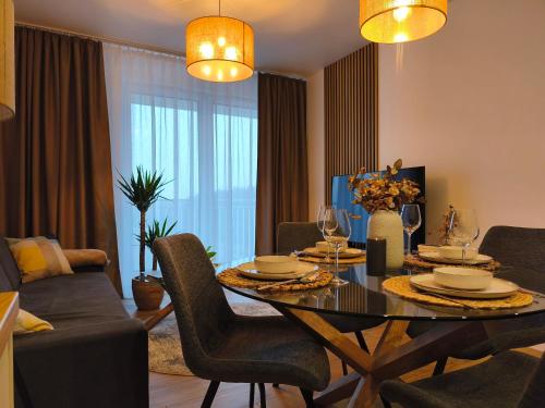 Posezení v ubytování Apartament Wysoka