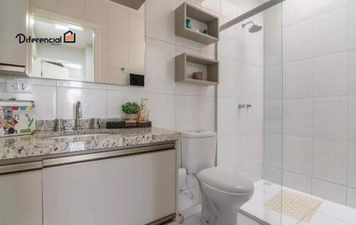 Et badeværelse på sobrado aconchegante