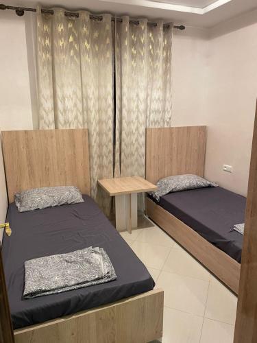 Giường trong phòng chung tại le riffe