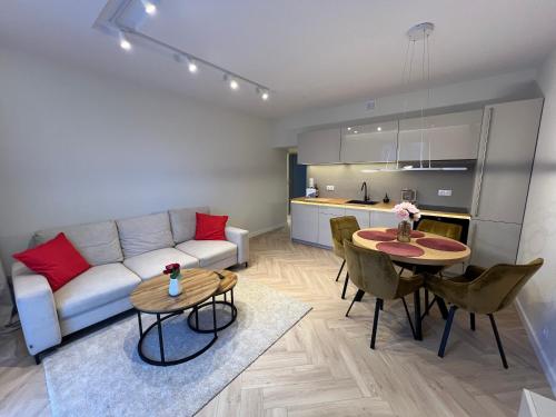 Køkken eller tekøkken på Nowy Apartament Kowary