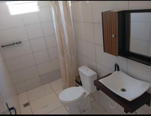 Phòng tắm tại Casa praia picarras centro