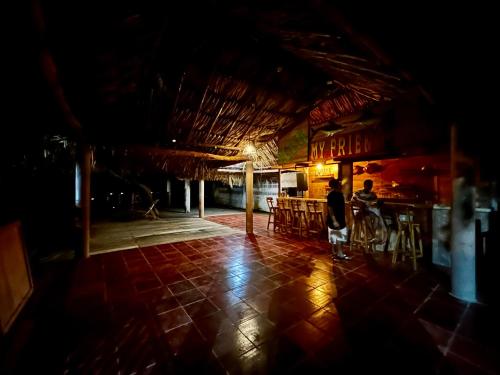 En restaurant eller et andet spisested på Villa TRITON