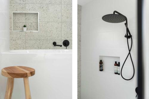 Et badeværelse på Barker Retreat