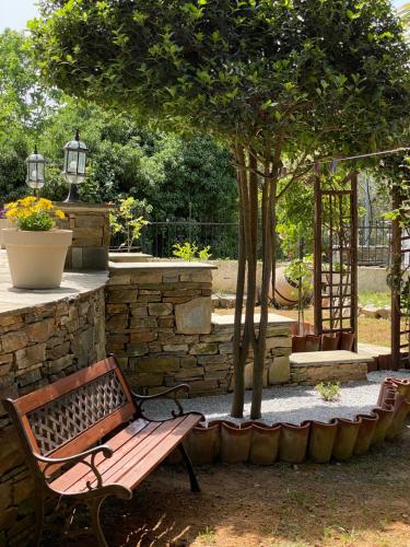 En have udenfor Accommodation Villa Mallis in Chorto, Pelion