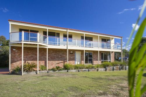 Bygningen som feriehuset ligger i