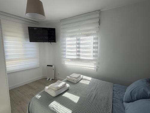 En eller flere senge i et værelse på Apartamentos Turísticos Las Claras 2