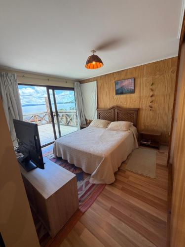 En eller flere senge i et værelse på Hermoso departamento con 2 baños en Suite