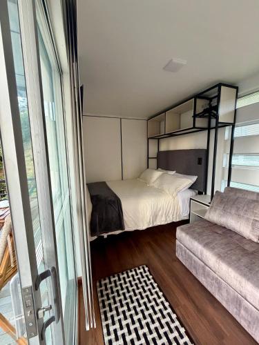 Postel nebo postele na pokoji v ubytování Sendero Nativo Glamping