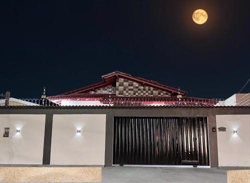 Bygningen som feriehuset ligger i