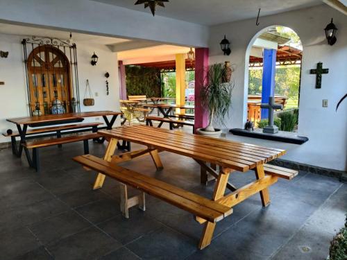 En restaurant eller et andet spisested på Hotel Casa Grangelo