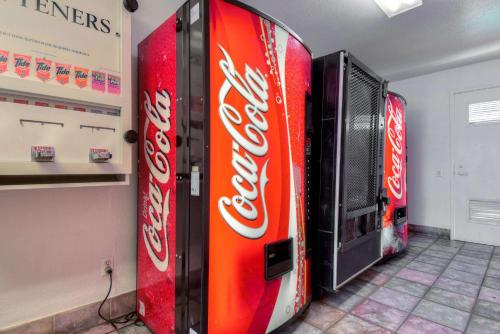 a coca cola vending machine in a room at Motel 6-San Dimas, CA - Los Angeles in San Dimas