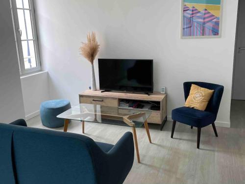 Appartement 2 chambres, 50 m plage et commerces et parking