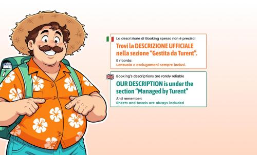 a cartoon man with a backpack and a sign at Poesia - By Ligooria in Pietra Ligure
